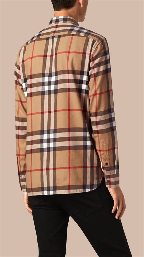 burberry dress shirt men|burberry flannel shirt men's.